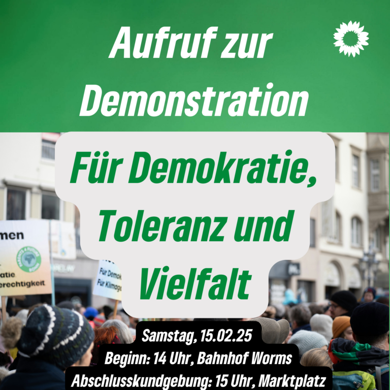 Aufruf zur Demonstration für Demokratie, Toleranz und Vielfalt