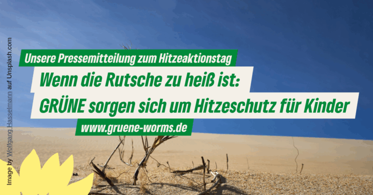 Wenn die Rutsche zu heiß ist: GRÜNE sorgen sich um Hitzeschutz für Kinder
