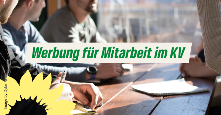 Werbung für Mitarbeit im KV